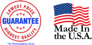 lowest price guarantee logo and made in the usa logo